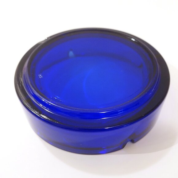 Cobalt Blue Glass Ashtray - Picture 5 of 6